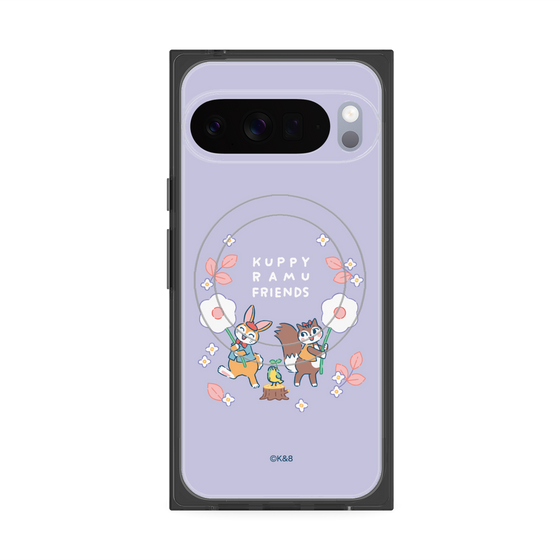 Premium Square Case with Pixelsnap［ Kuppyramu Friends - Flower ］