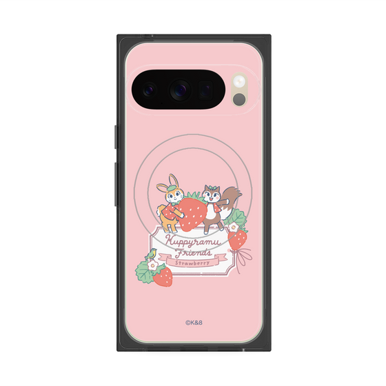 Premium Square Case with Pixelsnap［ Kuppyramu Friends - Strawberry ］