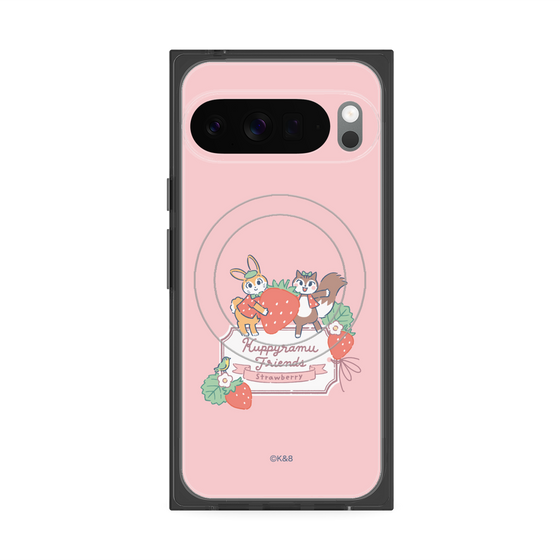 Premium Square Case with Pixelsnap［ Kuppyramu Friends - Strawberry ］