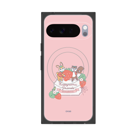 Premium Square Case with Pixelsnap［ Kuppyramu Friends - Strawberry ］