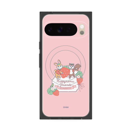 Premium Square Case with Pixelsnap［ Kuppyramu Friends - Strawberry ］