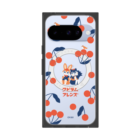 Premium Square Case with Pixelsnap［ Kuppyramu Friends - Cherry ］