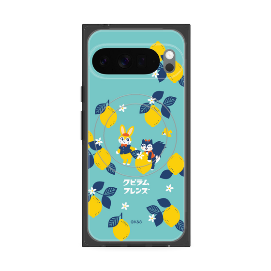 Premium Square Case with Pixelsnap［ Kuppyramu Friends - Lemon ］