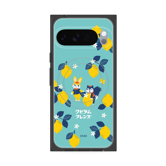 Premium Square Case with Pixelsnap［ Kuppyramu Friends - Lemon ］
