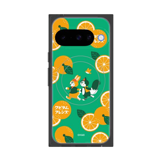 Premium Square Case with Pixelsnap［ Kuppyramu Friends - Orange ］