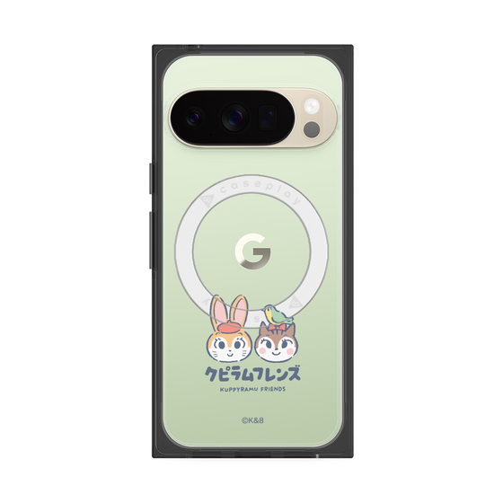 Premium Square Case with Pixelsnap［ Kuppyramu Friends - Logo - Nakayoshi  ］