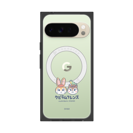 Premium Square Case with Pixelsnap［ Kuppyramu Friends - Logo - Nakayoshi  ］