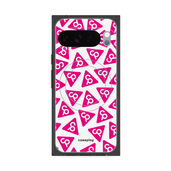 Premium Square Case with Pixelsnap［ Original - CASEPLAY Logo Mark - Pink ］