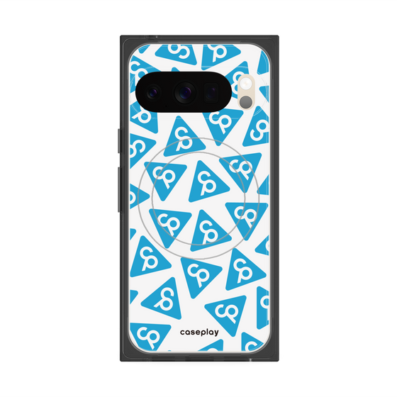 Premium Square Case with Pixelsnap［ Original - CASEPLAY Logo Mark - Light Blue ］