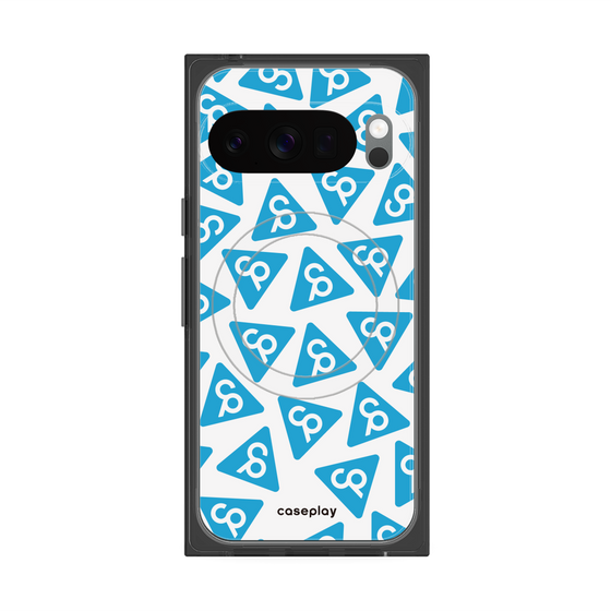Premium Square Case with Pixelsnap［ Original - CASEPLAY Logo Mark - Light Blue ］