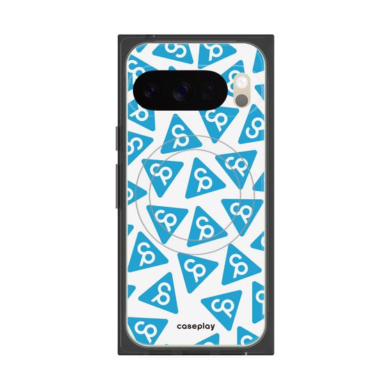 Premium Square Case with Pixelsnap［ Original - CASEPLAY Logo Mark - Light Blue ］