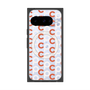 Premium Square Case with Pixelsnap［ Original - CASEPLAY Initial All-over Pattern - Orange ］