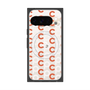 Premium Square Case with Pixelsnap［ Original - CASEPLAY Initial All-over Pattern - Orange ］