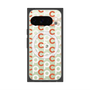 Premium Square Case with Pixelsnap［ Original - CASEPLAY Initial All-over Pattern - Orange ］