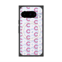 Premium Square Case with Pixelsnap［ Original - CASEPLAY Initial All-over Pattern - Pink ］