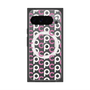 Premium Square Case with Pixelsnap［ Original - CASEPLAY Initial All-over Pattern - Pink ］
