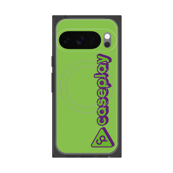 Premium Square Case with Pixelsnap［ Original - CASEPLAY Logotype - Green ］