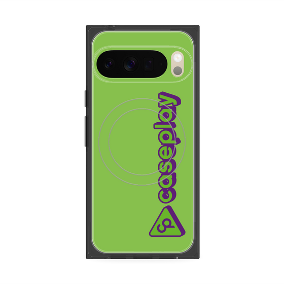 Premium Square Case with Pixelsnap［ Original - CASEPLAY Logotype - Green ］
