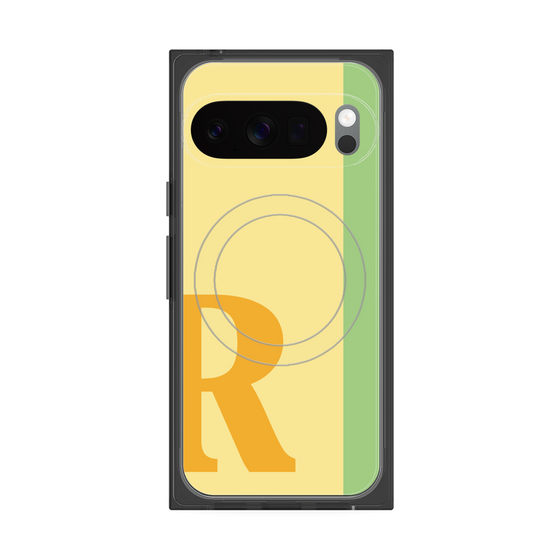 Premium Square Case with Pixelsnap［ Original - initial color line - R yellow ］