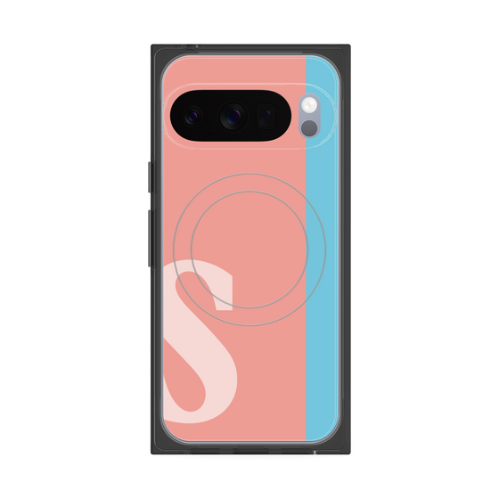 Premium Square Case with Pixelsnap［ Original - initial color line - S pink ］