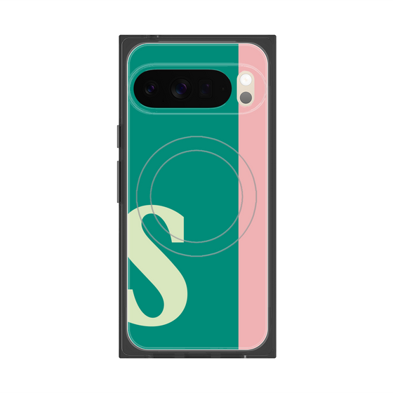 Premium Square Case with Pixelsnap［ Original - initial color line - S green ］