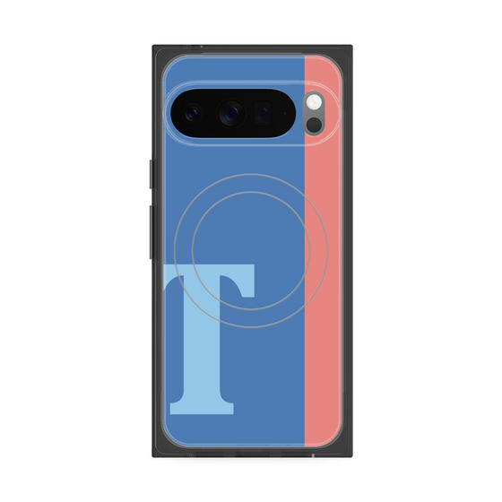 Premium Square Case with Pixelsnap［ Original - initial color line - T blue ］