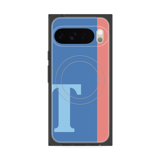 Premium Square Case with Pixelsnap［ Original - initial color line - T blue ］