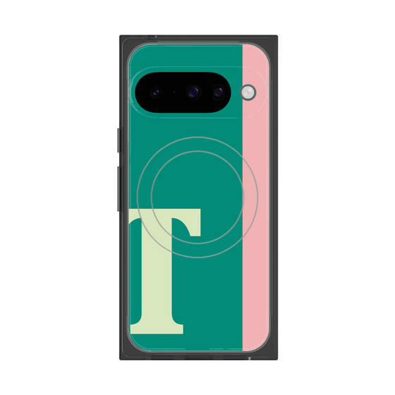 Premium Square Case with Pixelsnap［ Original - initial color line - T green ］