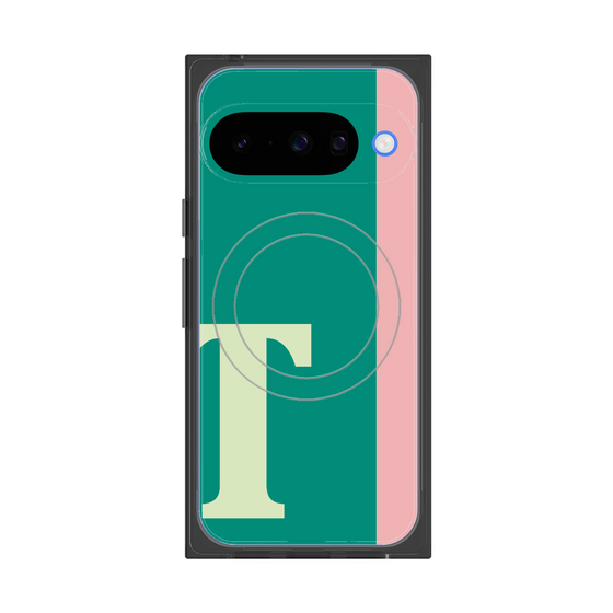 Premium Square Case with Pixelsnap［ Original - initial color line - T green ］