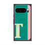 Premium Square Case with Pixelsnap［ Original - initial color line - T green ］