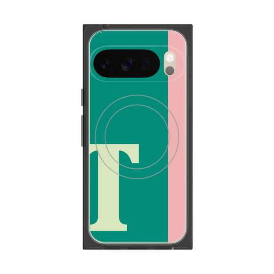 Premium Square Case with Pixelsnap［ Original - initial color line - T green ］