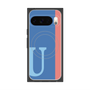 Premium Square Case with Pixelsnap［ Original - initial color line - U blue ］