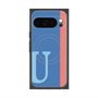 Premium Square Case with Pixelsnap［ Original - initial color line - U blue ］