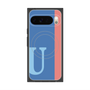 Premium Square Case with Pixelsnap［ Original - initial color line - U blue ］