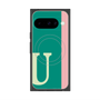 Premium Square Case with Pixelsnap［ Original - initial color line - U green ］