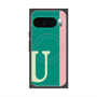 Premium Square Case with Pixelsnap［ Original - initial color line - U green ］