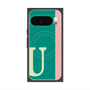 Premium Square Case with Pixelsnap［ Original - initial color line - U green ］