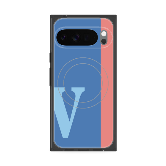 Premium Square Case with Pixelsnap［ Original - initial color line - V blue ］