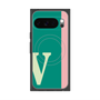 Premium Square Case with Pixelsnap［ Original - initial color line - V green ］