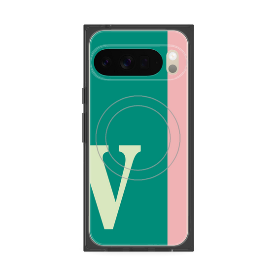 Premium Square Case with Pixelsnap［ Original - initial color line - V green ］