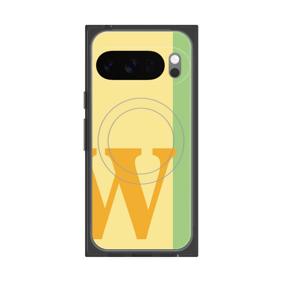 Premium Square Case with Pixelsnap［ Original - initial color line - W yellow ］