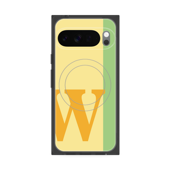 Premium Square Case with Pixelsnap［ Original - initial color line - W yellow ］