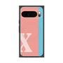 Premium Square Case with Pixelsnap［ Original - initial color line - X pink ］