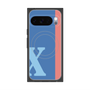 Premium Square Case with Pixelsnap［ Original - initial color line - X blue ］