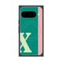 Premium Square Case with Pixelsnap［ Original - initial color line - X green ］