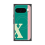 Premium Square Case with Pixelsnap［ Original - initial color line - X green ］