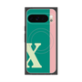 Premium Square Case with Pixelsnap［ Original - initial color line - X green ］