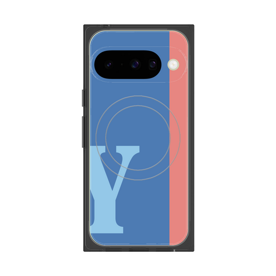 Premium Square Case with Pixelsnap［ Original - initial color line - Y blue ］