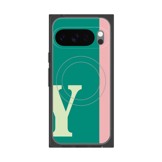 Premium Square Case with Pixelsnap［ Original - initial color line - Y green ］