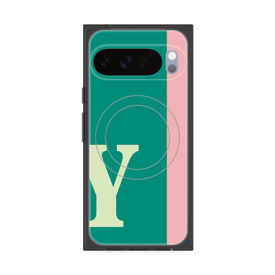 Premium Square Case with Pixelsnap［ Original - initial color line - Y green ］